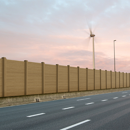 Hurricane-wind resistant commercial fencing