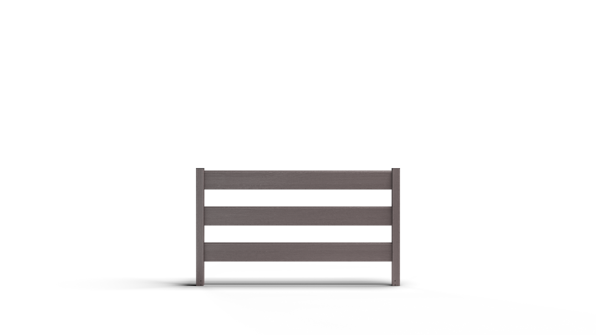Composite Modern Three Board Ranch Rail (4 ft. H x 5.75 ft. W)– Hurricane Wind and Flame Spread Rated - Durable, Eco-Friendly, and Easy to Install