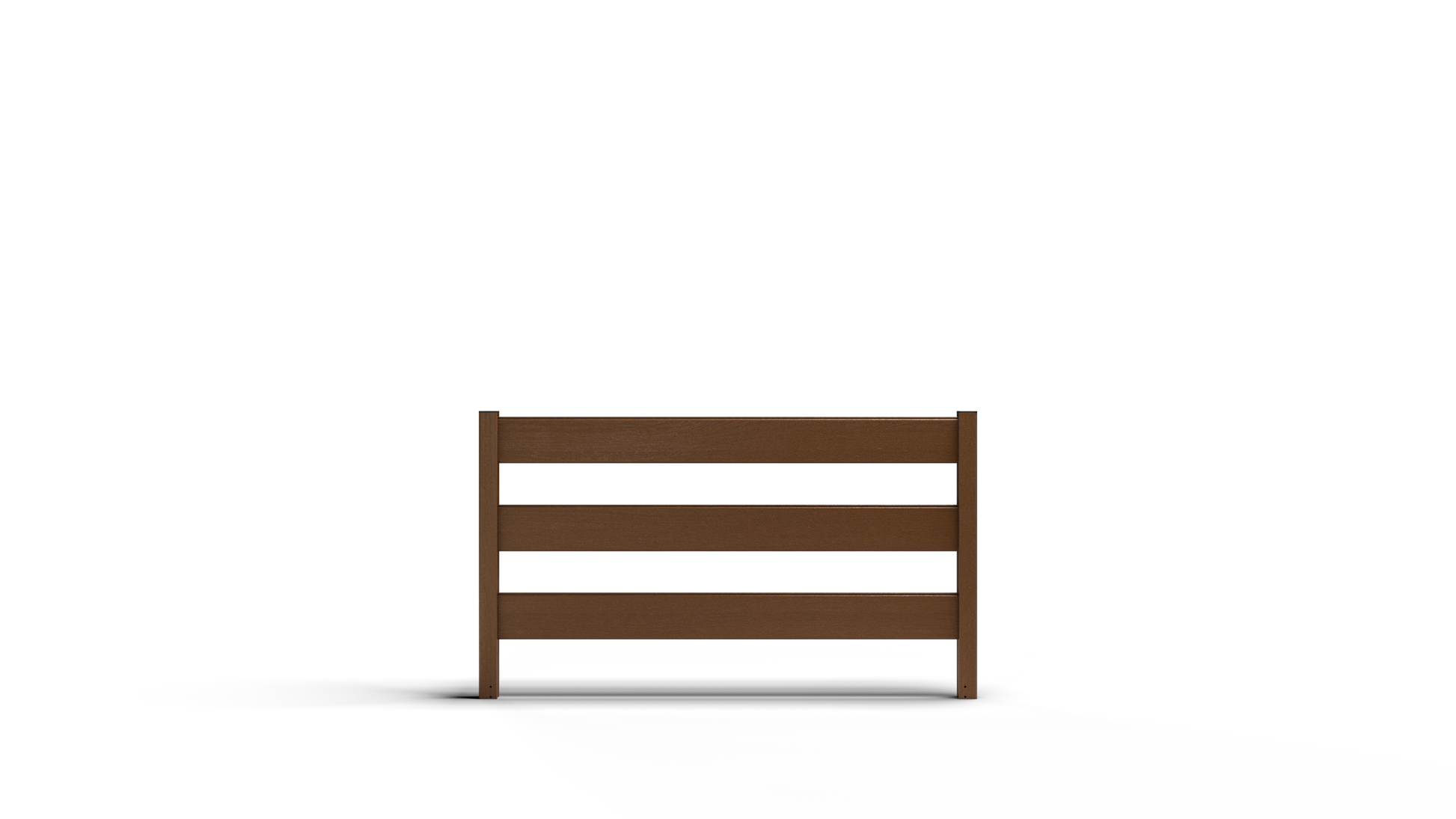 Composite Modern Three Board Ranch Rail (4 ft. H x 5.75 ft. W)– Hurricane Wind and Flame Spread Rated - Durable, Eco-Friendly, and Easy to Install