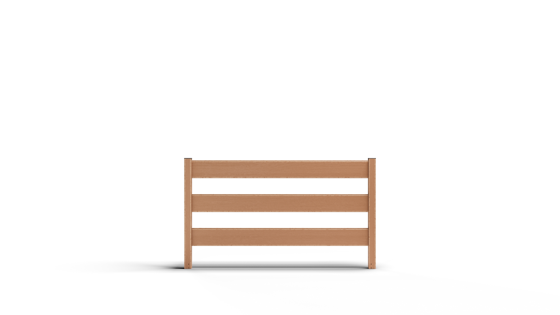 Composite Modern Three Board Ranch Rail (4 ft. H x 5.75 ft. W)– Hurricane Wind and Flame Spread Rated - Durable, Eco-Friendly, and Easy to Install