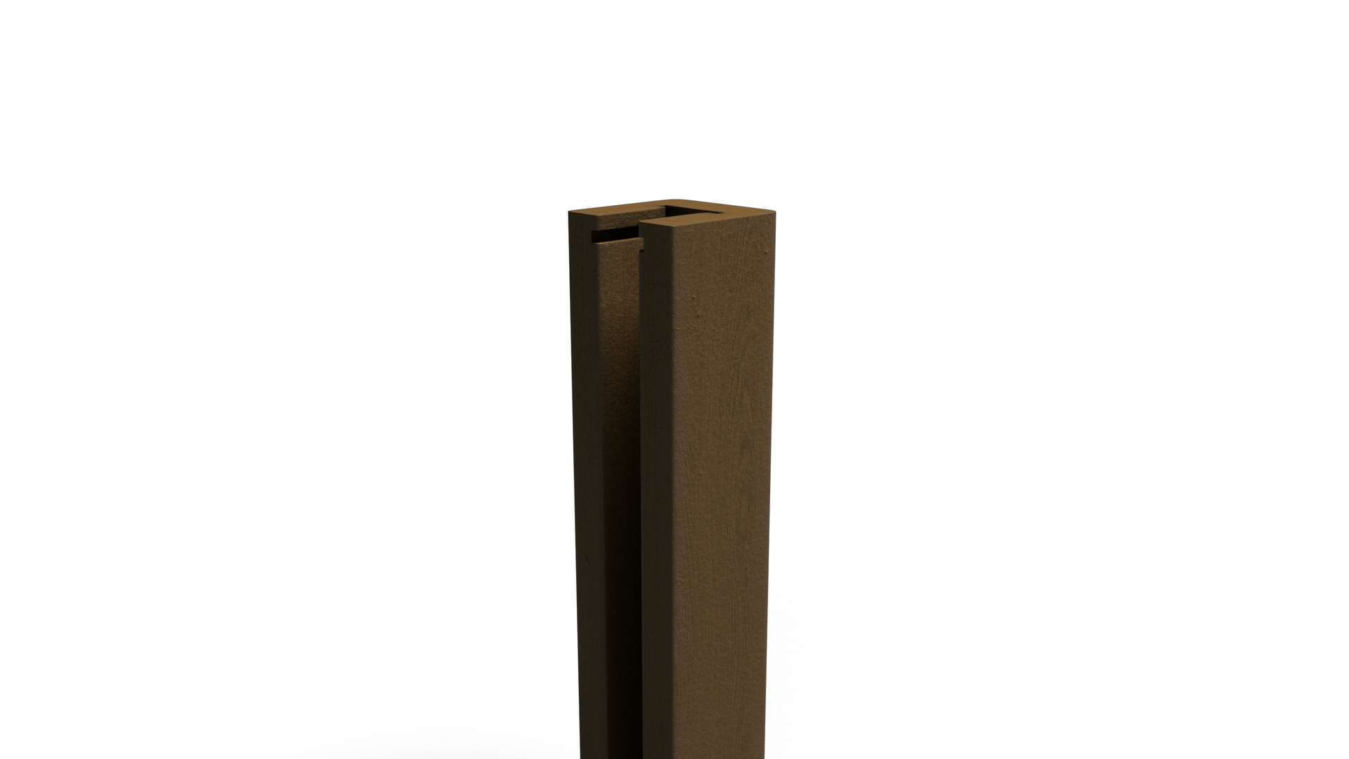 Composite U-Shaped Post – 64 in. High x 2.5 in. Wide – Durable & Low-Maintenance Fencing
