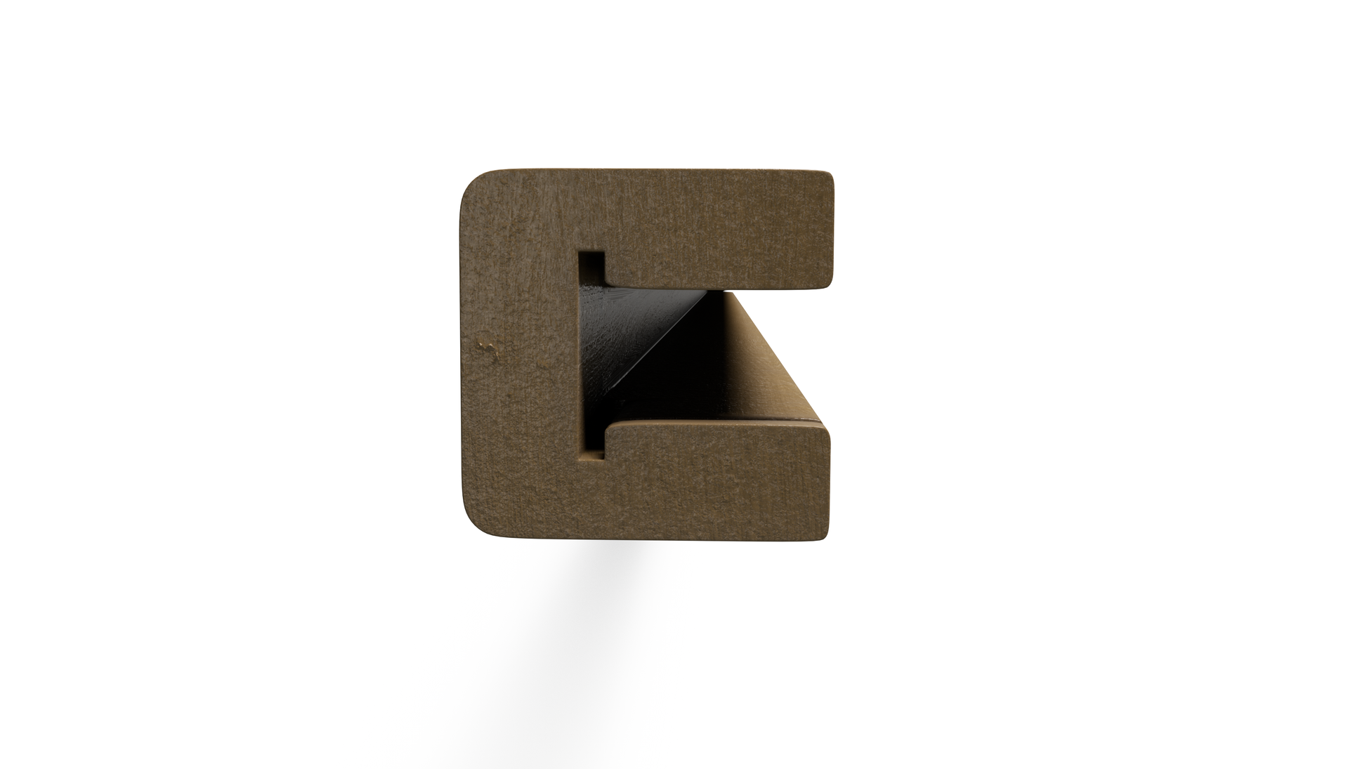 Composite U-Shaped Post – 64 in. High x 2.5 in. Wide – Durable & Low-Maintenance Fencing