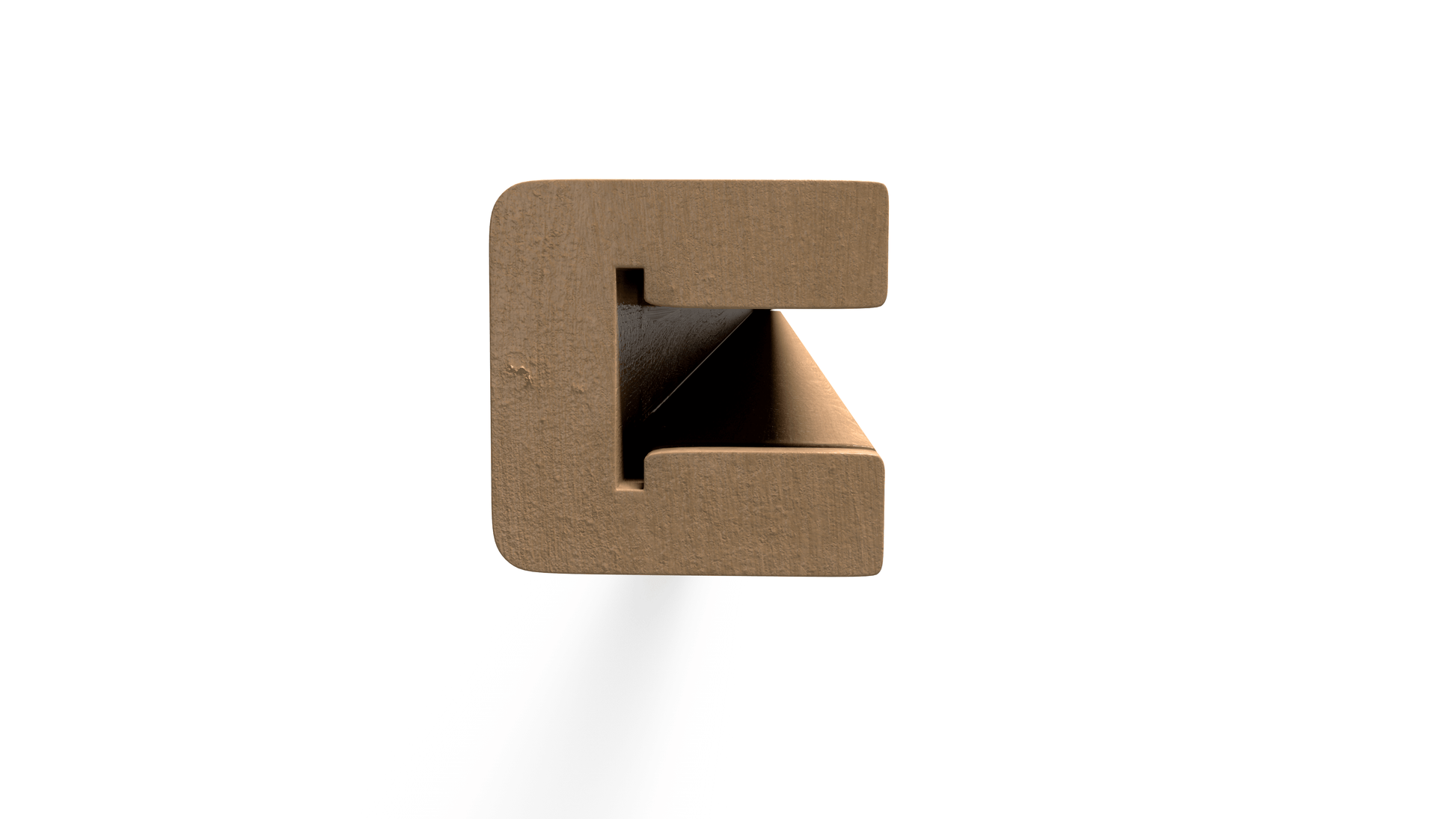 Composite U-Shaped Post – 64 in. High x 2.5 in. Wide – Durable & Low-Maintenance Fencing