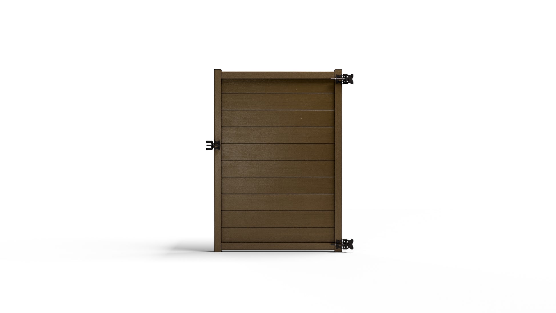 Composite Horizontal Full Size Gate – 6 ft. High x 4 ft. Wide – Sustainable, Strong, and Hidden Metal Frame for Extra Durability