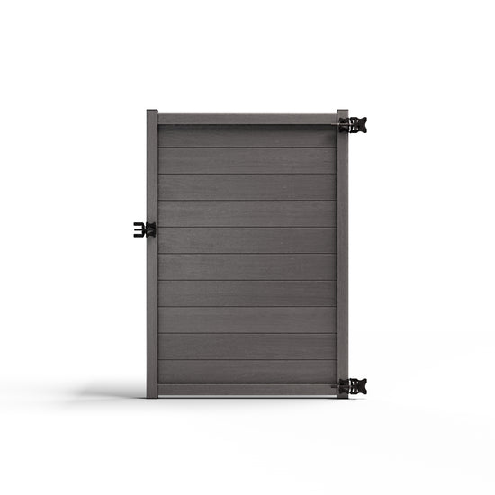 Composite Horizontal Full Size Gate – 6 ft. High x 4 ft. Wide – Sustainable, Strong, and Hidden Metal Frame for Extra Durability