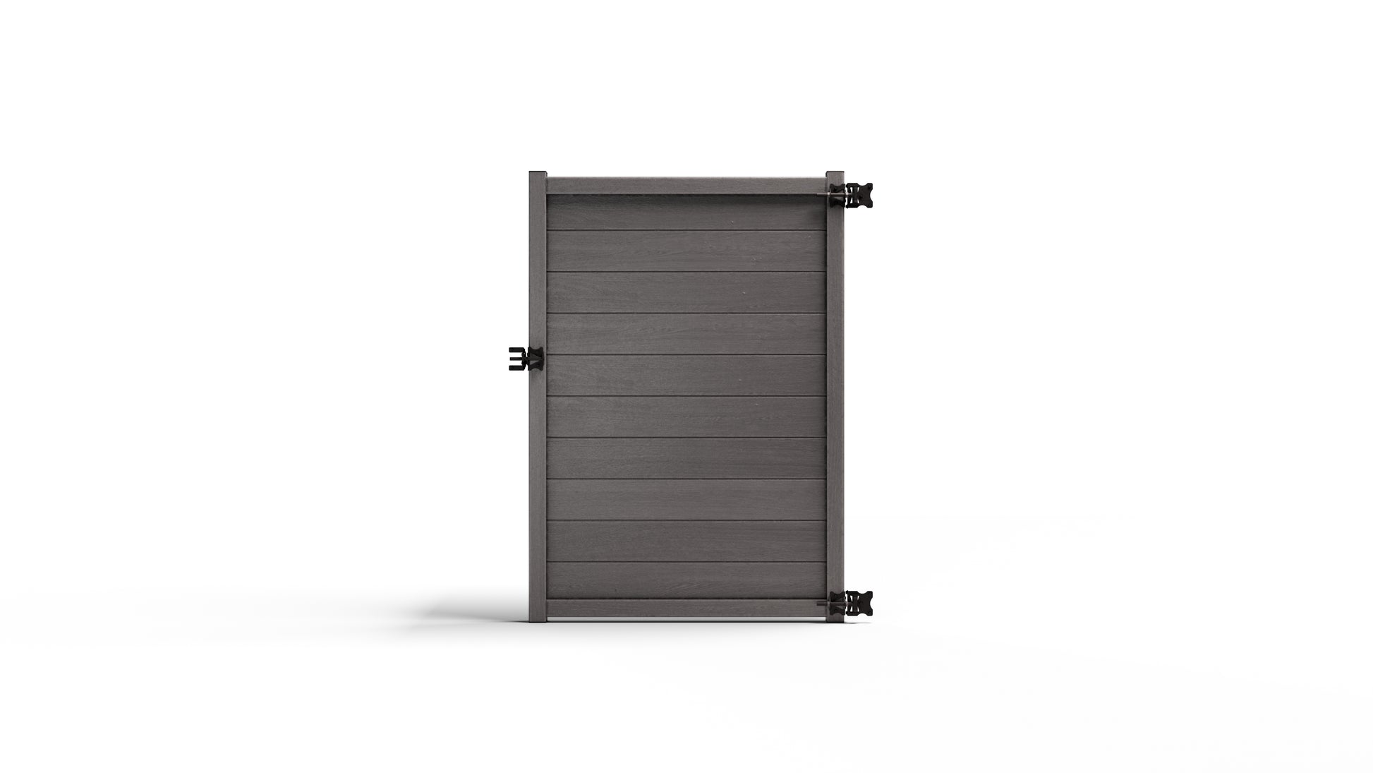 Composite Horizontal Full Size Gate – 6 ft. High x 4 ft. Wide – Sustainable, Strong, and Hidden Metal Frame for Extra Durability