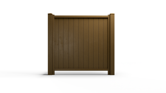 6x6 NC Composite Commercial Vertical Privacy Fence – Built to Last, Weather-Resistant, Low Maintenance