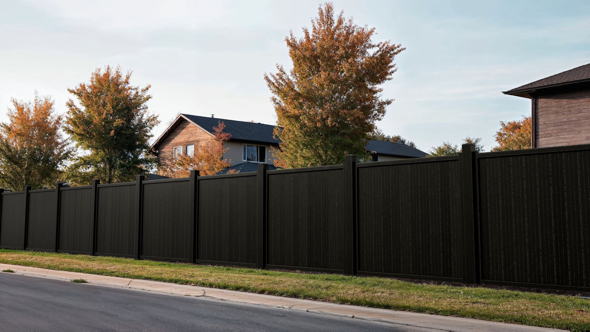 6x6 NC Composite Commercial Vertical Privacy Fence – Built to Last, Weather-Resistant, Low Maintenance
