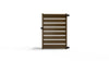 Composite Horizontal Full Size Gate – 6 ft. High x 4 ft. Wide – Sustainable, Strong, and Hidden Metal Frame for Extra Durability