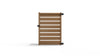 Composite Horizontal Full Size Gate – 6 ft. High x 4 ft. Wide – Sustainable, Strong, and Hidden Metal Frame for Extra Durability