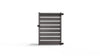 Composite Horizontal Full Size Gate – 6 ft. High x 4 ft. Wide – Sustainable, Strong, and Hidden Metal Frame for Extra Durability