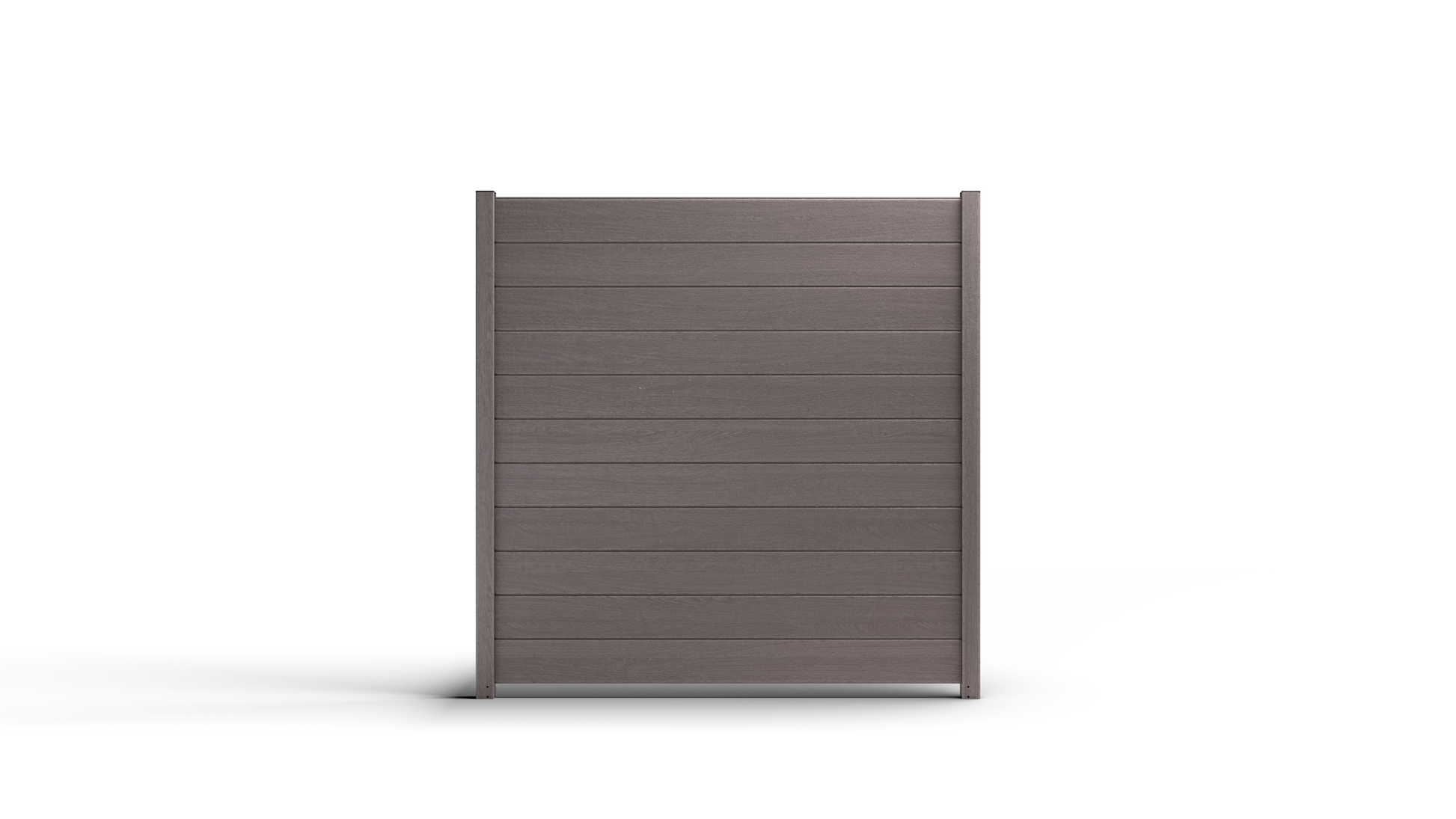 Composite Modern Horizontal Privacy Full Size Fence - 6 ft H x 6 ft W - Hurricane Wind, Flame Spread, Noise Reduction Rating - Sustainable, Durable, Eco-Friendly, and Low-Maintenance