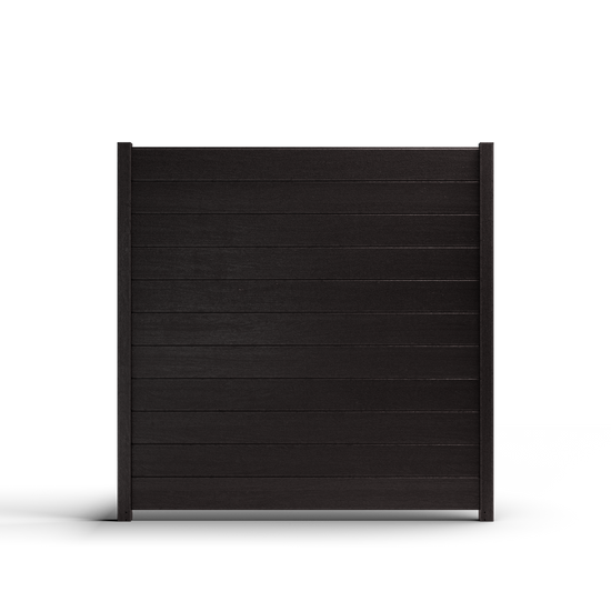 Composite Modern Horizontal Privacy Full Size Fence - 6 ft H x 6 ft W - Hurricane Wind, Flame Spread, Noise Reduction Rating - Sustainable, Durable, Eco-Friendly, and Low-Maintenance