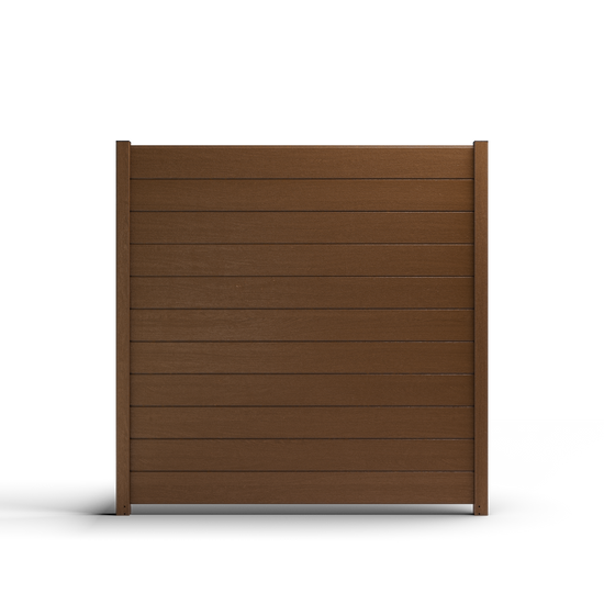 Composite Modern Horizontal Privacy Full Size Fence - 6 ft H x 6 ft W - Hurricane Wind, Flame Spread, Noise Reduction Rating - Sustainable, Durable, Eco-Friendly, and Low-Maintenance