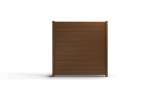 Composite Modern Horizontal Privacy Full Size Fence - 6 ft H x 6 ft W - Hurricane Wind, Flame Spread, Noise Reduction Rating - Sustainable, Durable, Eco-Friendly, and Low-Maintenance
