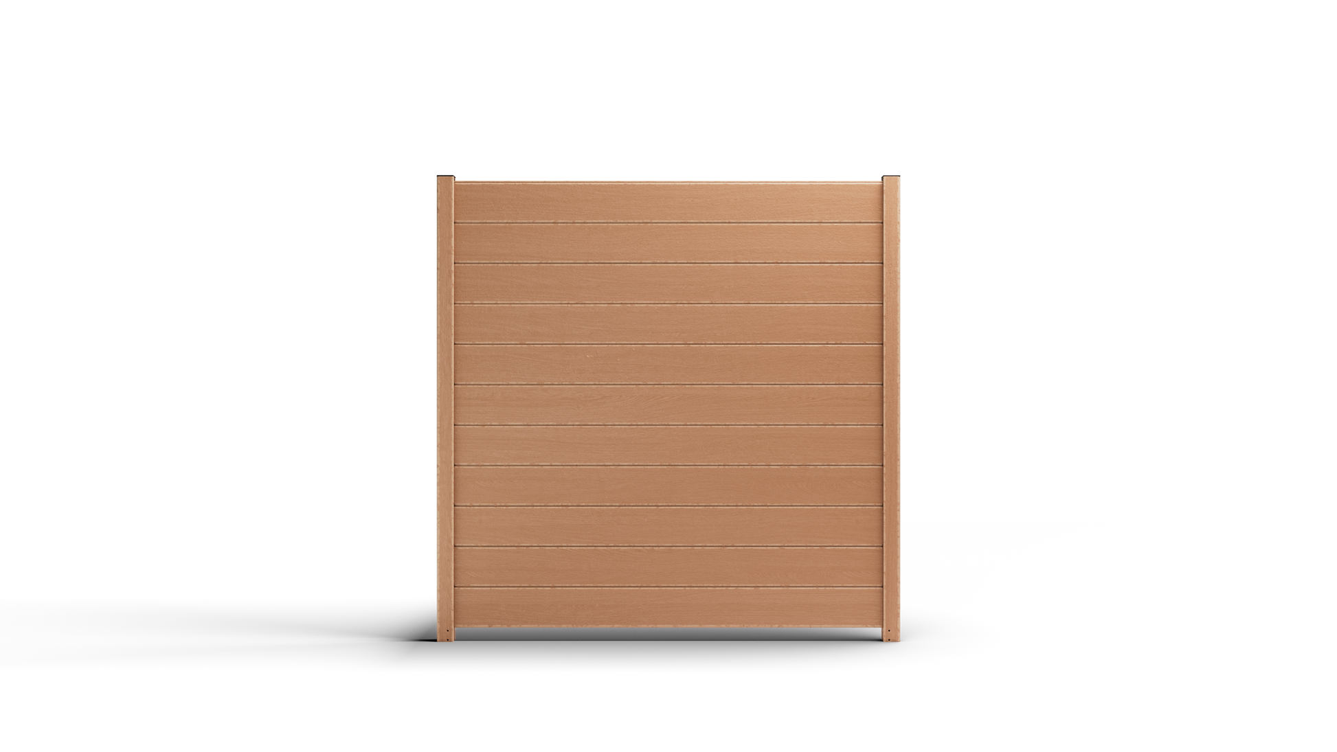 Composite Modern Horizontal Privacy Full Size Fence - 6 ft H x 6 ft W - Hurricane Wind, Flame Spread, Noise Reduction Rating - Sustainable, Durable, Eco-Friendly, and Low-Maintenance