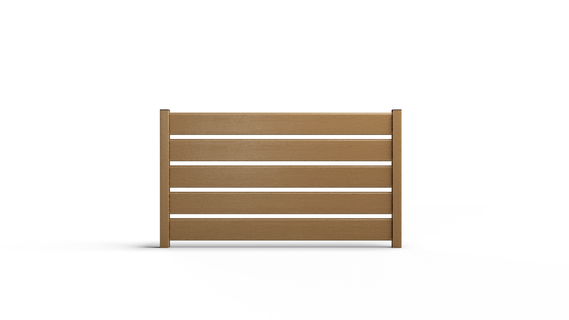 Composite Modern Horizontal Semi-Privacy Perimeter Fence - 3.5 ft. H x 6 ft. W - Hurricane Wind, Flame Spread, Noise Reduction Rating - Sustainable, Durable, Eco-Friendly, and Low-Maintenance