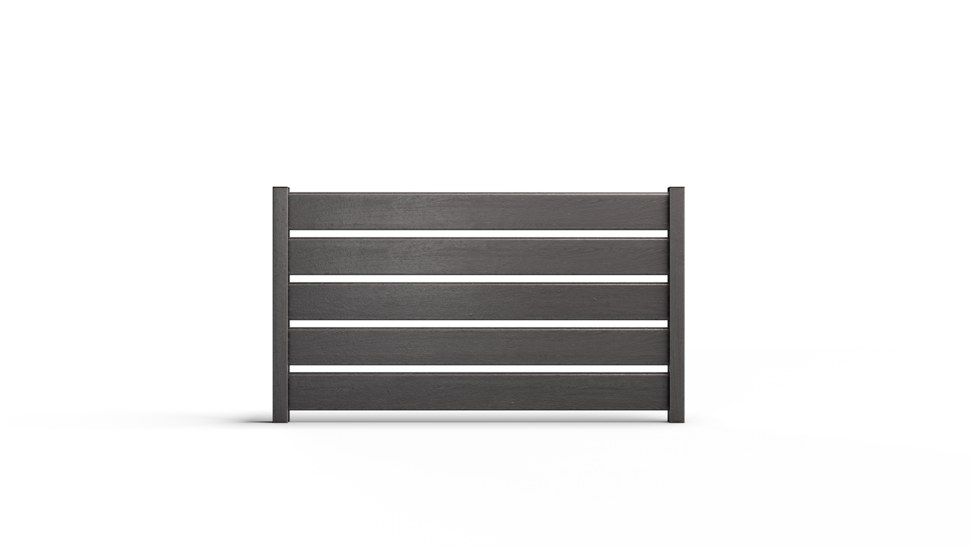 Composite Modern Horizontal Semi-Privacy Perimeter Fence - 3.5 ft. H x 6 ft. W - Hurricane Wind, Flame Spread, Noise Reduction Rating - Sustainable, Durable, Eco-Friendly, and Low-Maintenance