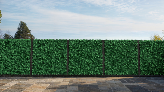 Composite Modern Ivy Green Privacy Full Size Fence (6 ft. H x 6 ft. W)