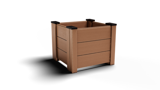 Composite Gardening Square Planter (2 ft. L x 2 ft. W x 2 ft. H) – Sustainable, Durable and Low-Maintenance - Made in the USA