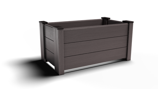 Composite Gardening Rectangle Planter (4 ft. L x 2 ft. W 2 ft. H) – Sustainable, Durable and Low-Maintenance - Made in the USA