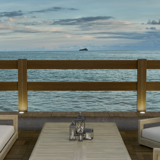 Composite Modern Ranch Rail – 3 ft. H x 5.75 ft. W – Hurricane Wind and Flame Spread Rated - Durable, Eco-Friendly, and Easy to Install