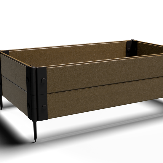 2x4 Composite Gardening Raised Bed – 12 in. High – Perfect for Shallow Rooted Plant Growth