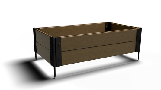 Composite Gardening Rectangle Raised Garden Bed (2 ft. L x 4 ft. W x 12 in. H) Shallow Rooted Plants