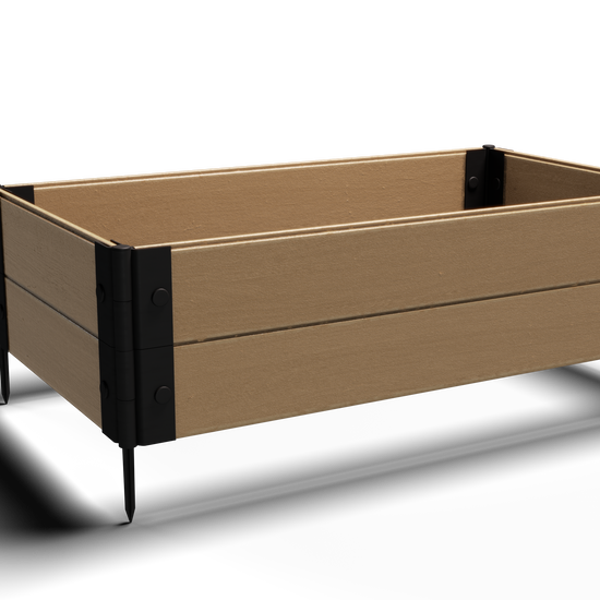 2x4 Composite Gardening Raised Bed – 12 in. High – Perfect for Shallow Rooted Plant Growth