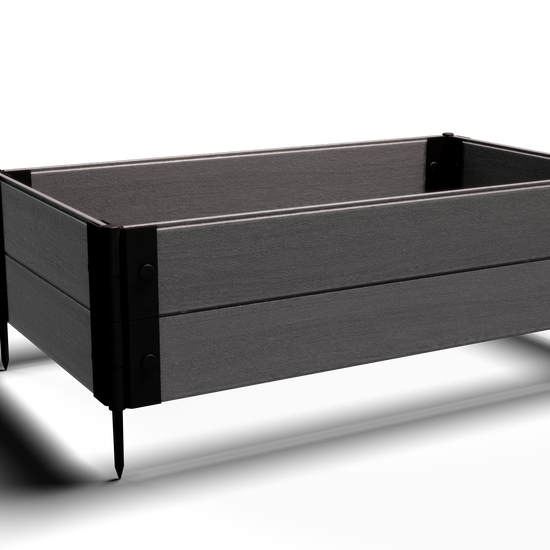 2x4 Composite Gardening Raised Bed – 12 in. High – Perfect for Shallow Rooted Plant Growth