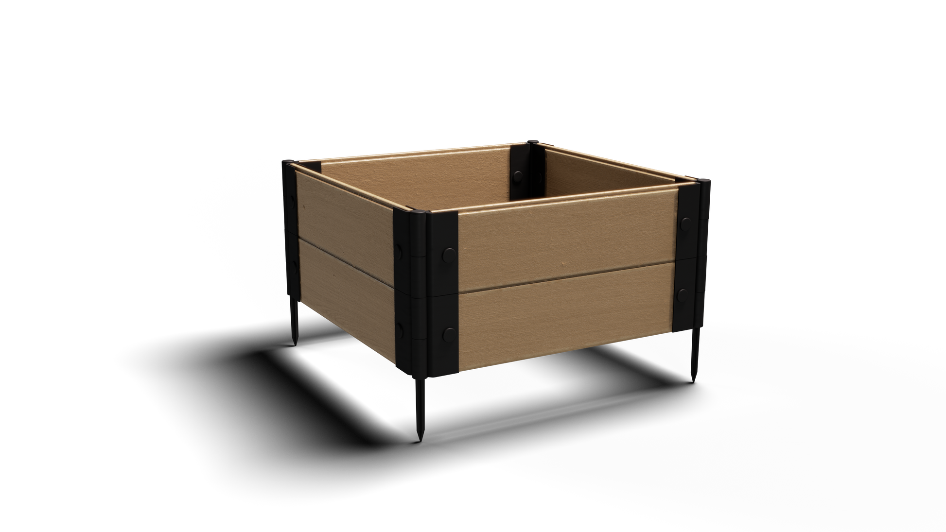 Shallow Rooted Plants – Composite Raised Garden Bed (2 ft. L x 2 ft. W x 12 in. H) – Low Maintenance & Eco-Friendly