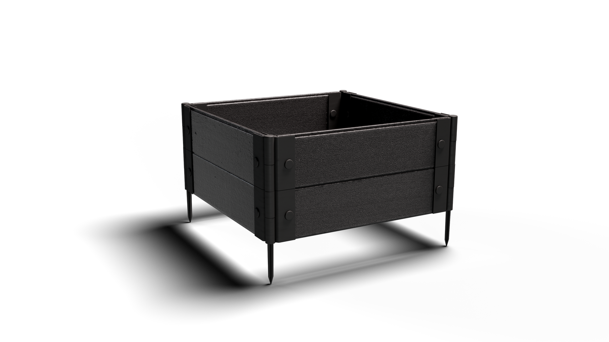 Shallow Rooted Plants – Composite Raised Garden Bed (2 ft. L x 2 ft. W x 12 in. H) – Low Maintenance & Eco-Friendly