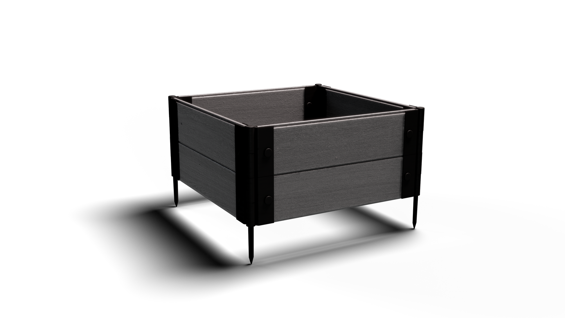 Shallow Rooted Plants – Composite Raised Garden Bed (2 ft. L x 2 ft. W x 12 in. H) – Low Maintenance & Eco-Friendly