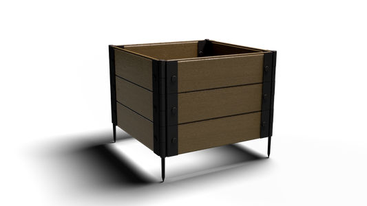 Composite Gardening Square Raised Garden Bed (2 ft. L x 2 ft. W x 18 in. H) Medium Rooted Plants