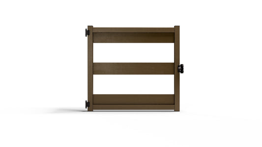 Composite Three-Board Ranch Rail Gate – 3.5 ft. H x 4 ft. W – Sustainable, Durable and Low-Maintenance
