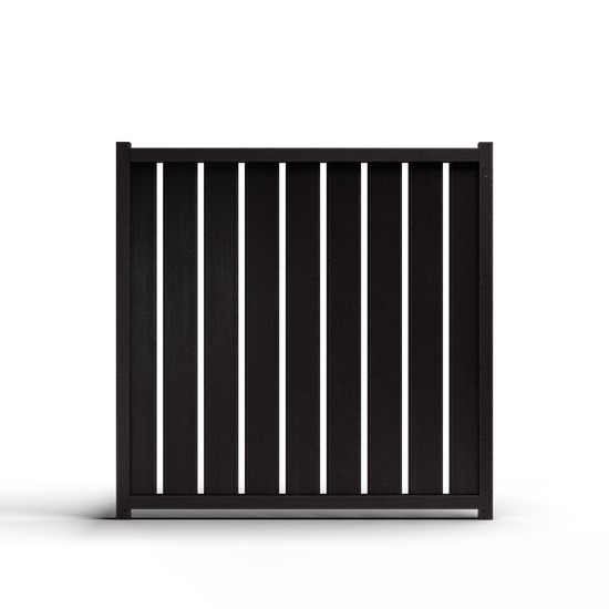 Composite Vertical Fence - 3.5 ft. H x 6 ft. W - Hurricane Wind, Flame Spread and Noise Reduction Rated - Durable, Eco-Friendly, and Low-Maintenance