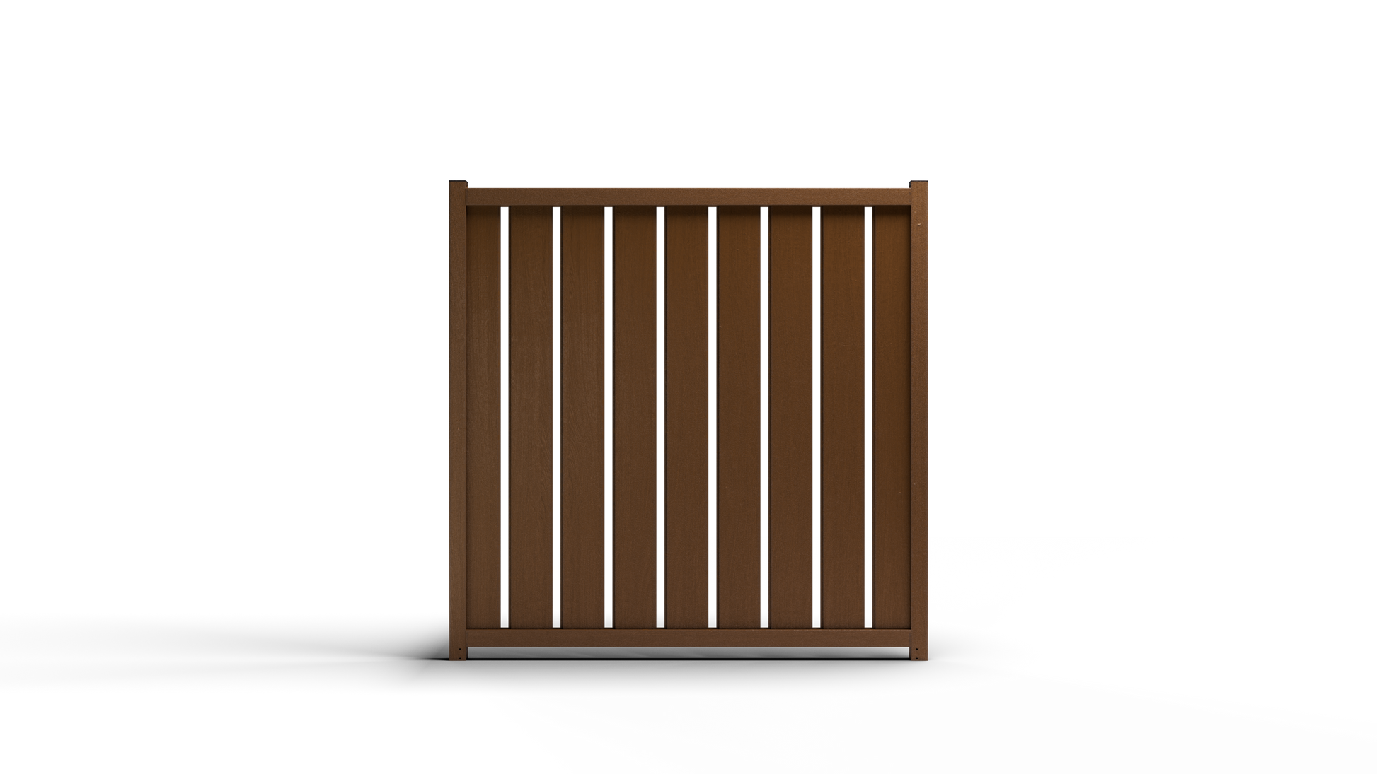 Composite Vertical Fence - 3.5 ft. H x 6 ft. W - Hurricane Wind, Flame Spread and Noise Reduction Rated - Durable, Eco-Friendly, and Low-Maintenance