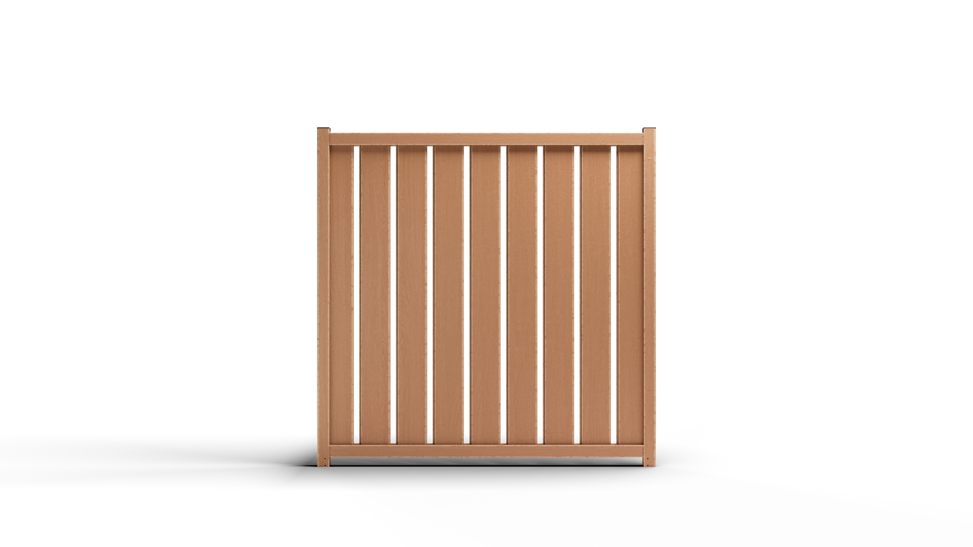 Composite Vertical Fence - 3.5 ft. H x 6 ft. W - Hurricane Wind, Flame Spread and Noise Reduction Rated - Durable, Eco-Friendly, and Low-Maintenance