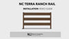Composite Modern Three Board Ranch Rail (4 ft. H x 5.75 ft. W)– Hurricane Wind and Flame Spread Rated - Durable, Eco-Friendly, and Easy to Install