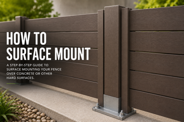 How to Surface Mount a Natures Composites Fence or Ranch Rail System