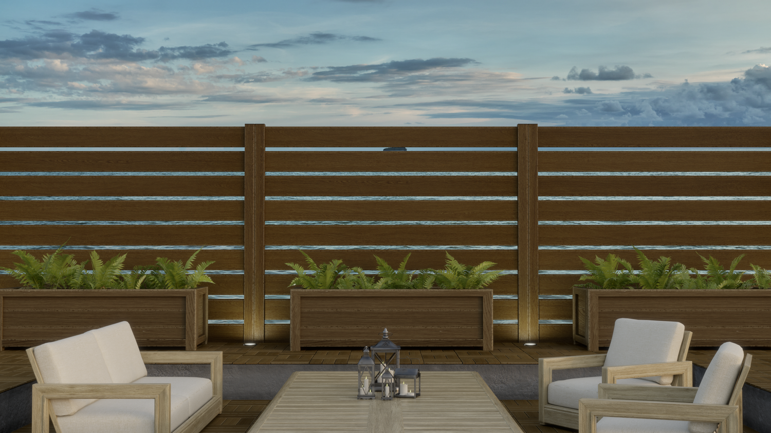 Horizontal Semi-Privacy Fences Collection
