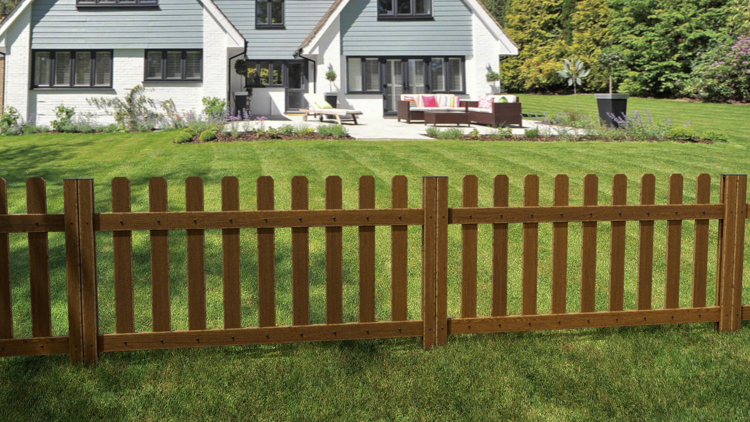 Individual Traditional Perimeter Picket Fences