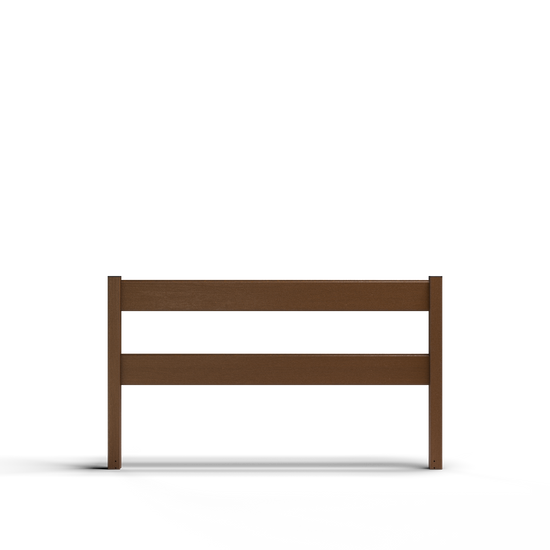 Composite Modern Ranch Rail – 3 ft. H x 5.75 ft. W – Hurricane Wind and Flame Spread Rated - Durable, Eco-Friendly, and Easy to Install