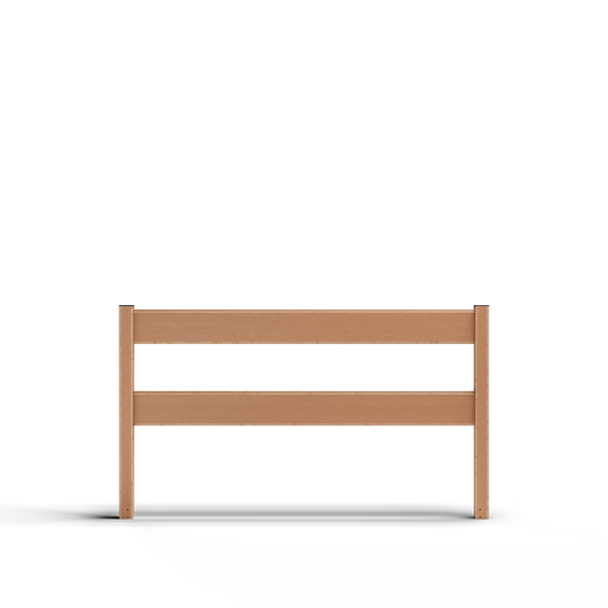 Composite Modern Ranch Rail – 3 ft. H x 5.75 ft. W – Hurricane Wind and Flame Spread Rated - Durable, Eco-Friendly, and Easy to Install
