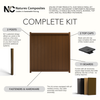 Composite Modern Vertical Privacy Full Size Fence (6 ft. H x 69 in. W)