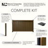 Composite Modern Vertical Privacy Perimeter Fence (3.5 ft. H x 69 in. W)