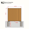 Composite Modern Vertical Privacy Full Size Fence (6 ft. H x 69 in. W)