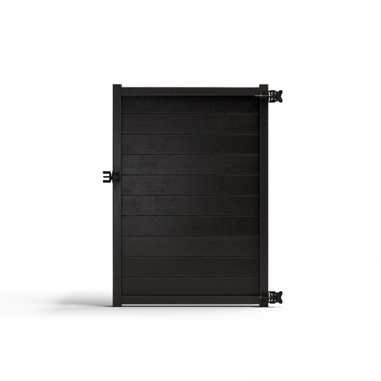 Composite Horizontal Full Size Gate – 6 ft. High x 4 ft. Wide – Sustainable, Strong, and Hidden Metal Frame for Extra Durability