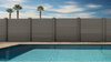 Composite Commercial Grade Horizontal Privacy Fence (8 ft. H x 6 ft. W)