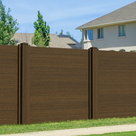6x6 NC Composite Commercial Horizontal Privacy Fence – Built to Last, Weather-Resistant, Low Maintenance